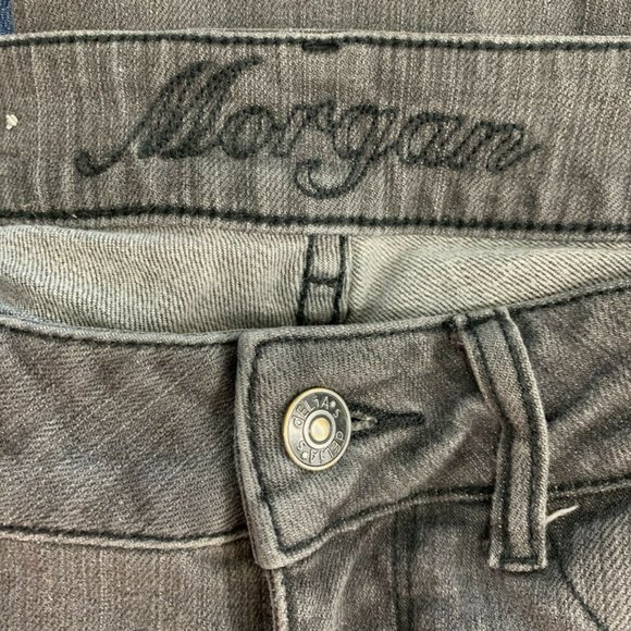 Delia's 1 / 2 Morgan Jeans Distress Slim Skinny Gray Juniors - Picture 4 of 6